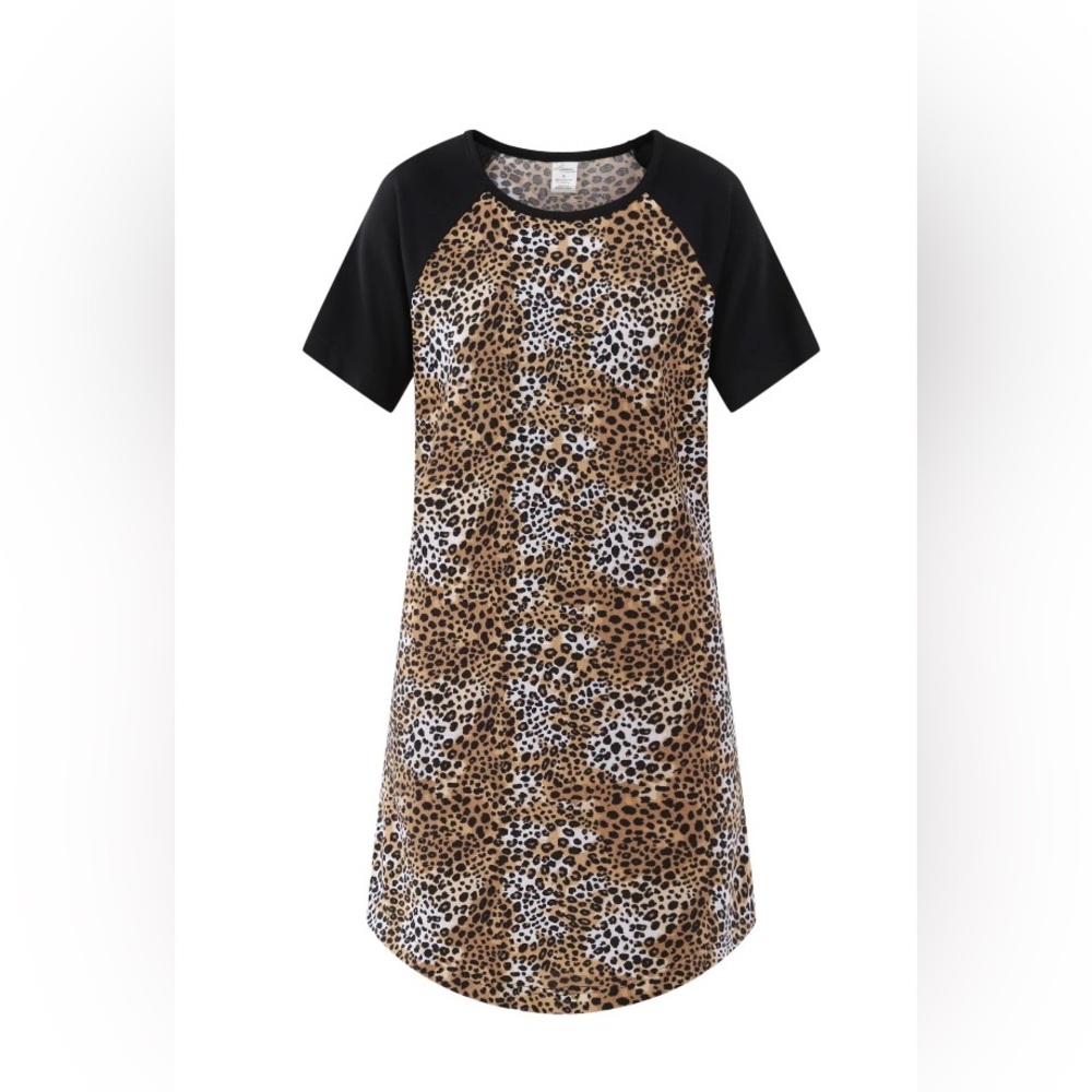 Women’s Lissome Animal Print Super Soft Hacci Knit Sleepshirt. Various Sizes.